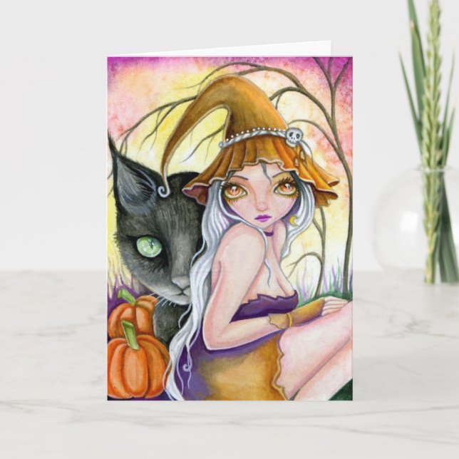 Halloween Duo - tomt kort (Framsida)