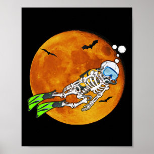 Halloween-dykande dykare poster