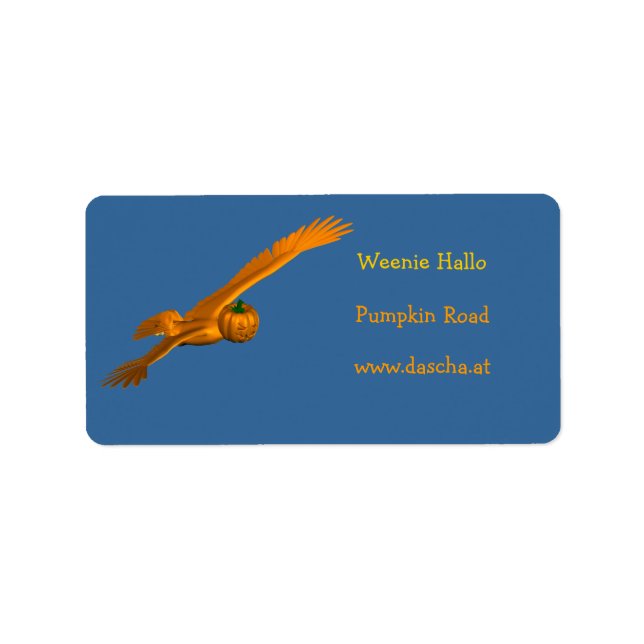 Halloween Eagle Adressetikett (Framsidan)