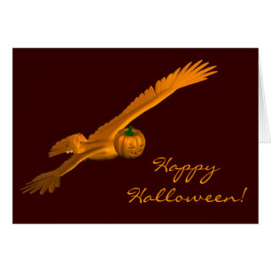 Halloween Eagle Hälsningskort