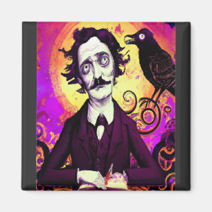 Halloween, Edgar Allen Poe, Raven, Icke desto mer Magnet