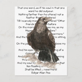 Halloween, Edgar Allen Poe, Raven, Icke desto mer Vykort