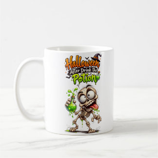 Halloween "Efter att du druckit drycken" Rolig Ske Kaffemugg