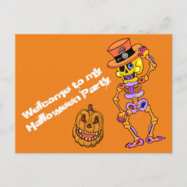 Halloween Einladung Inbjudan Vykort