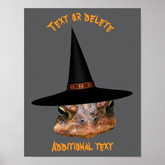 Halloween Elak Toad Ansikte Personlig Poster (Framsidan)
