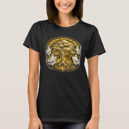 Halloween Eldflugor Glöder Runt den Förtrollade T Shirt