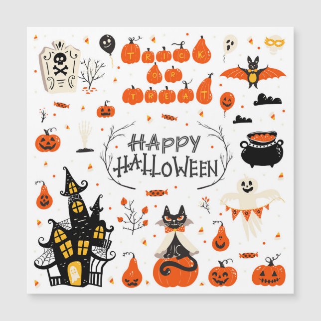 Halloween-element Vintage-set-design (Framsida)
