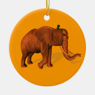 Halloween Elephant Julgransprydnad Keramik