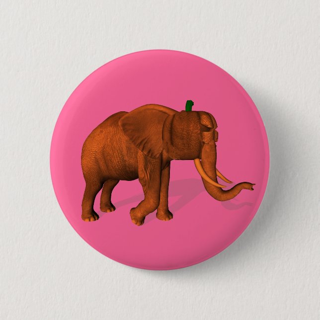 Halloween Elephant Knapp (Framsida)