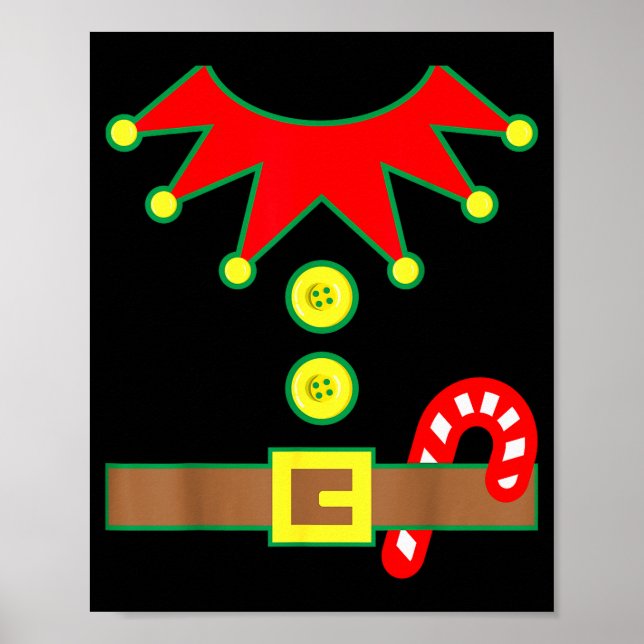 Halloween Elf Costume For Kids Men &amp; Women  Poster (Framsidan)