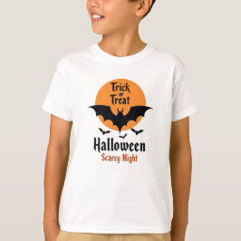 Halloween eller bus eller godis läskig natt fladde t shirt