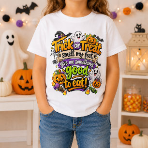 Halloween eller Bus eller Godis Luktar Mina Fötter T Shirt