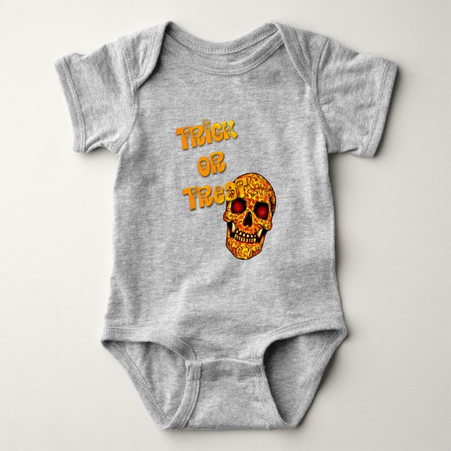 Halloween eller bus eller godis  t shirt (Framsida)