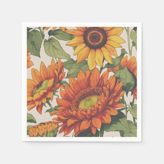 Halloween eller thanksgiving-blöjor pappersservett (Framsidan)