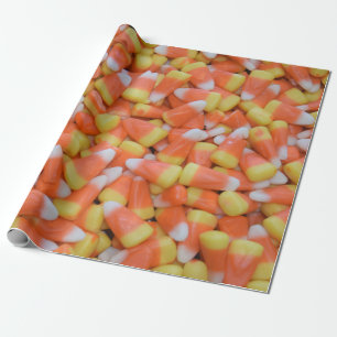 Halloween eller Thanksgiving Candy corn-säsong Presentpapper