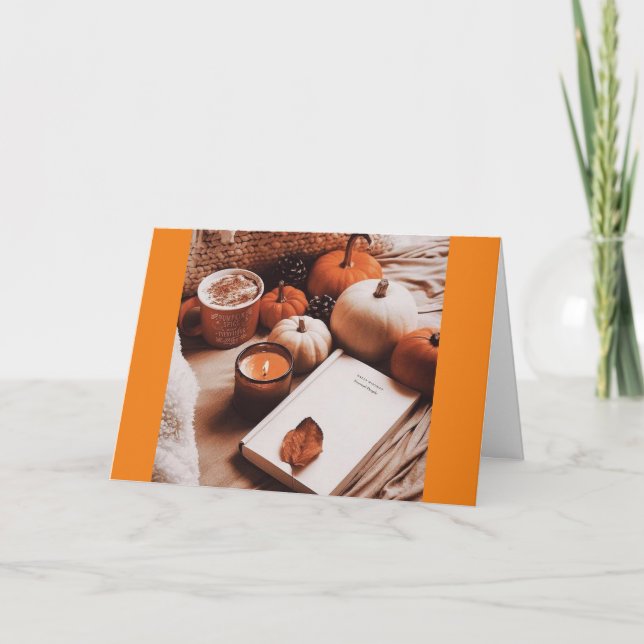 **HALLOWEEN ELLER THANKSGIVING** CUDDLE TIME MED D KORT (Framsida)