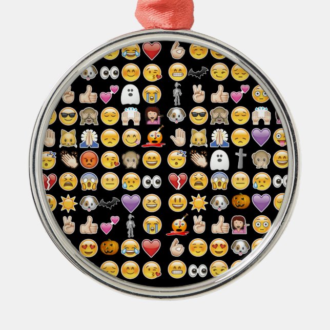 halloween emoji julgransprydnad metall (Framsidan)