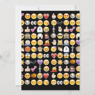 halloween emoji kort