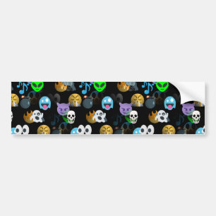 halloween emojis bildekal