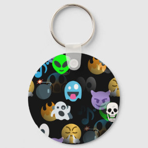 halloween emojis nyckelring