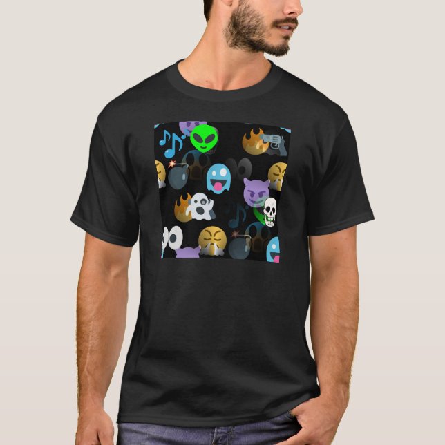 halloween emojis t shirt (Framsida)
