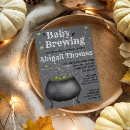 Halloween En baby bryggs Baby Shower Inbjudan