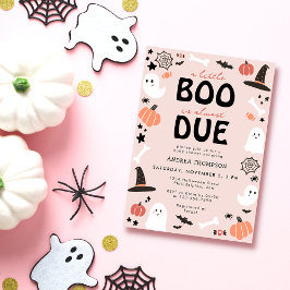 Halloween en liten boo är nästan förträfflig babys inbjudningar