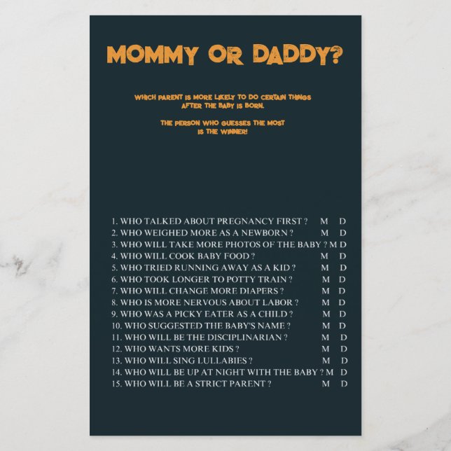 Halloween En Liten Kuslig Pumpa Baby Shower Lek (Baksida)