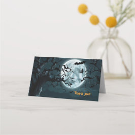 Halloween, en liten pratbubbla Pumpkin Baby Shower Placeringskort