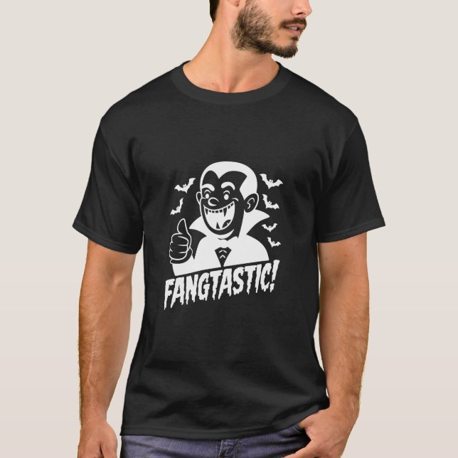 Halloween en Vampire Kawaii Fangtastic! T-skjorta T Shirt (Framsida)