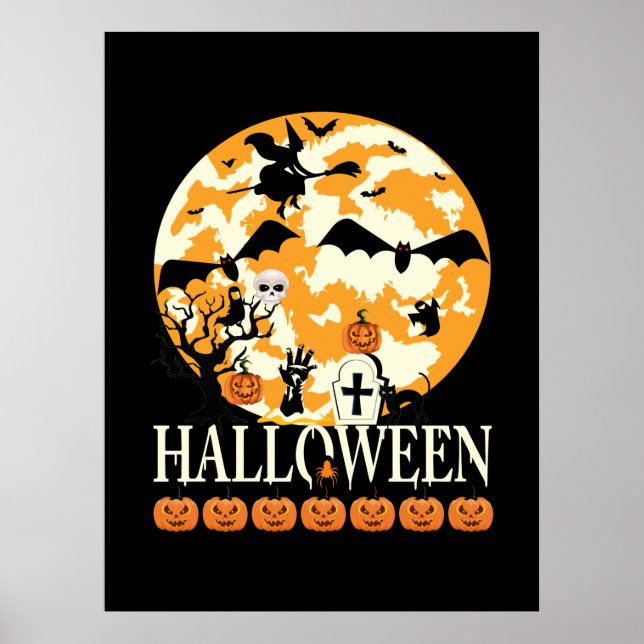Halloween, en värld där det finns oktrober poster (Framsidan)