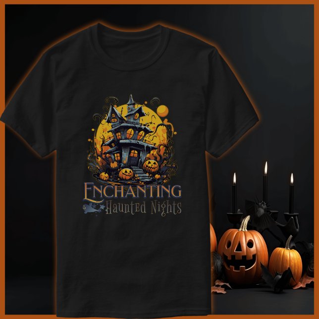 Halloween Enchanted Haunted Nights T Shirt (Skapare uppladdad)