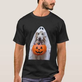 Halloween English Cream Golden Retriever Pumpkin D T Shirt