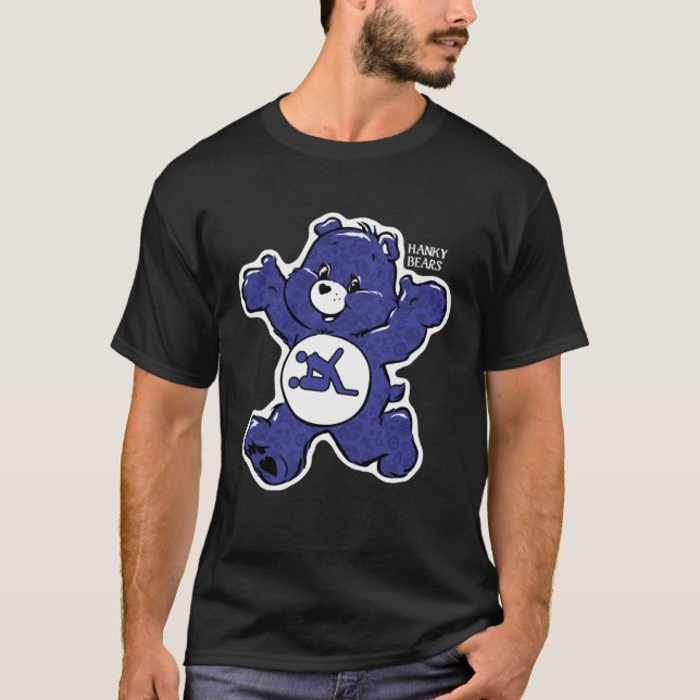 Halloween English  Hanky Bears Blue T Shirt (Framsida)