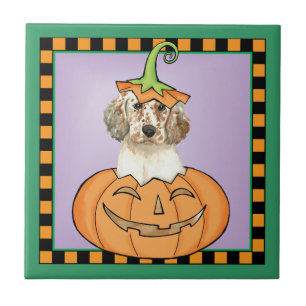 Halloween English Setter Kakelplatta