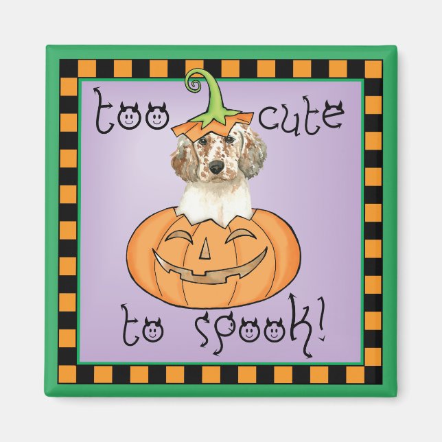 Halloween English Setter Magnet (Framsidan)