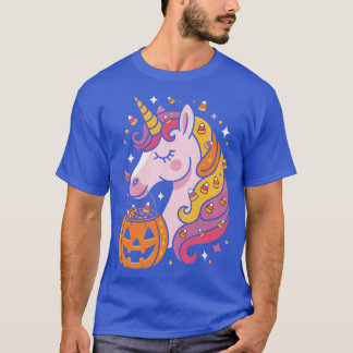 Halloween Enhörning Söt rolig T Shirt