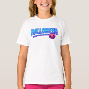 Halloween enkel blå neonkläder Unisex Cute T Shirt