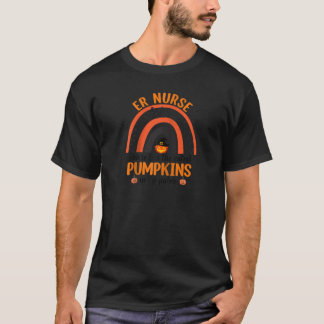 Halloween ER Nurse jag vårdar kutest Pumpkins Rain T Shirt