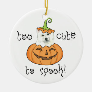 Halloween Eskie Julgransprydnad Keramik