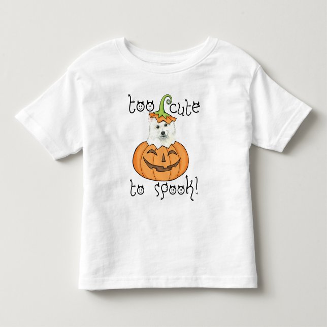 Halloween Eskie T-Shirt (Framsida)