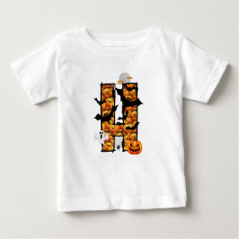 Halloween-estetisk brev H baby t-shirt