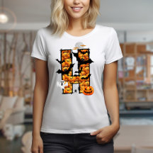 Halloween-estetisk brev H t-shirt