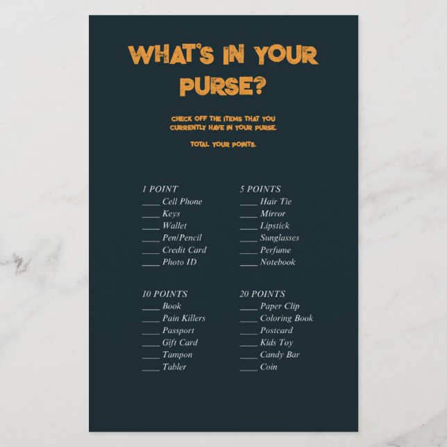 Halloween, ett litet skämt Pumpkin Baby Shower-spe (Baksida)