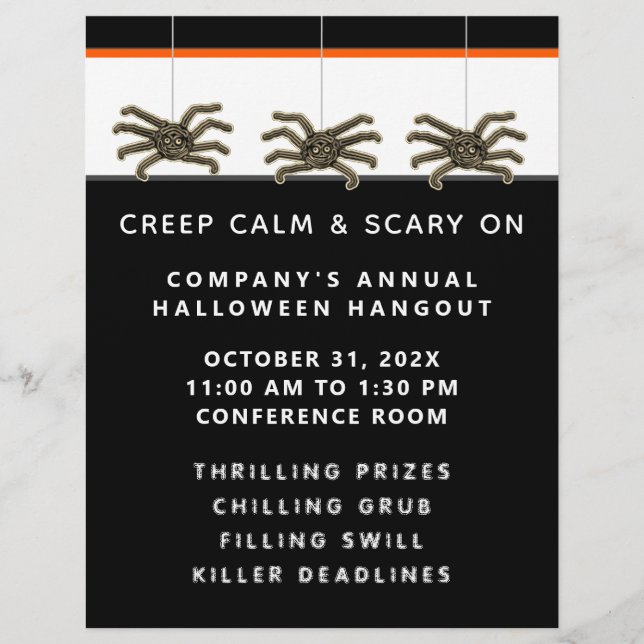 Halloween-evenemangsflyer Reklamblad (Framsidan)