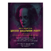 Halloween Evil Circus Clown Party-inbjudan