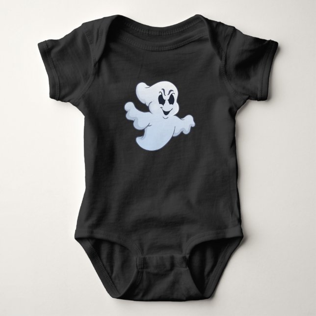 Halloween Evil Ghost T Shirt (Framsida)