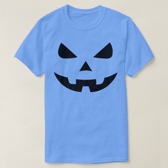 Halloween Evil Pumpkin Ansikte Women & Manar T Shirt (Design framsida)