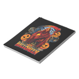 Halloween Evil skeleton, Pumpkin Anteckningsblock