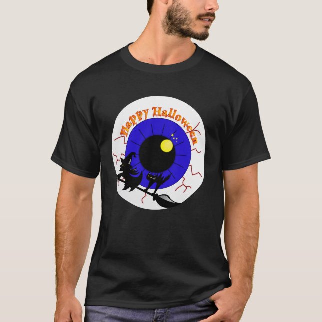 Halloween Eyeball T Shirt (Framsida)